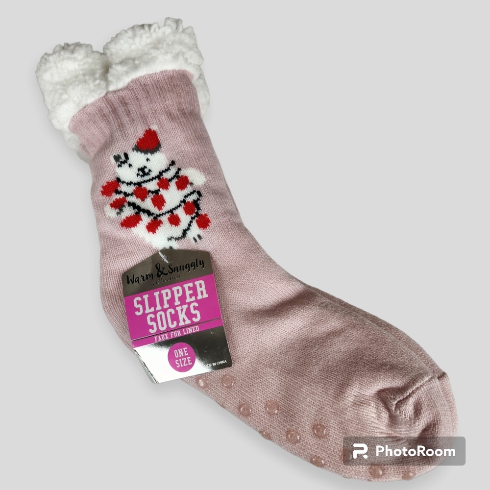 Two Pair Warm & Snuggly Slipper Socks